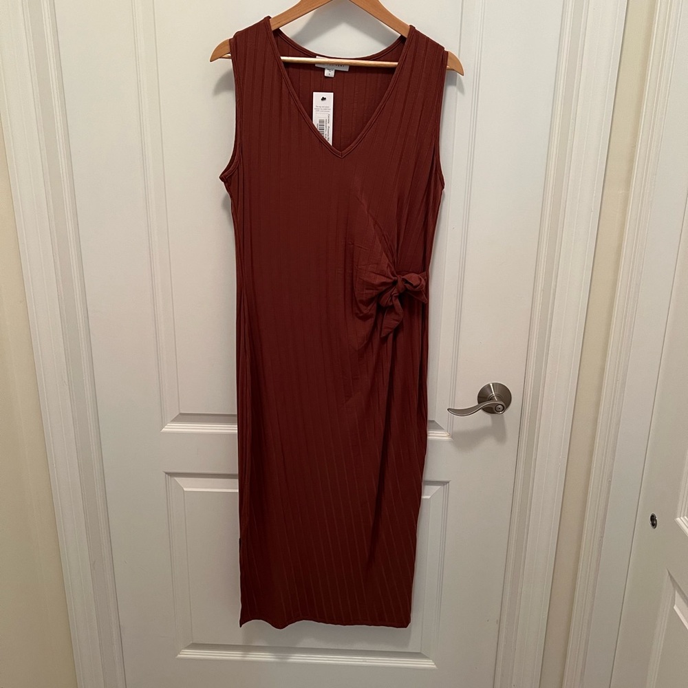 NWT Amour Vert Cornelia Provence Rib Dress, Size L